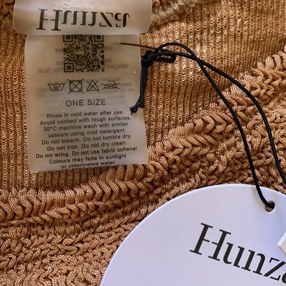 Sold hunza g crinkle gloria bikini set in metallic cocoa - Picture 10 of 10